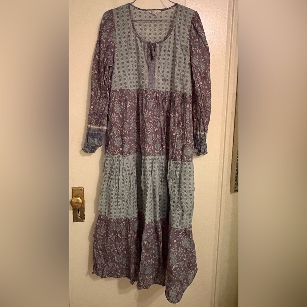 American Eagle Bohemian Patchwork Maxi Dress - image 1
